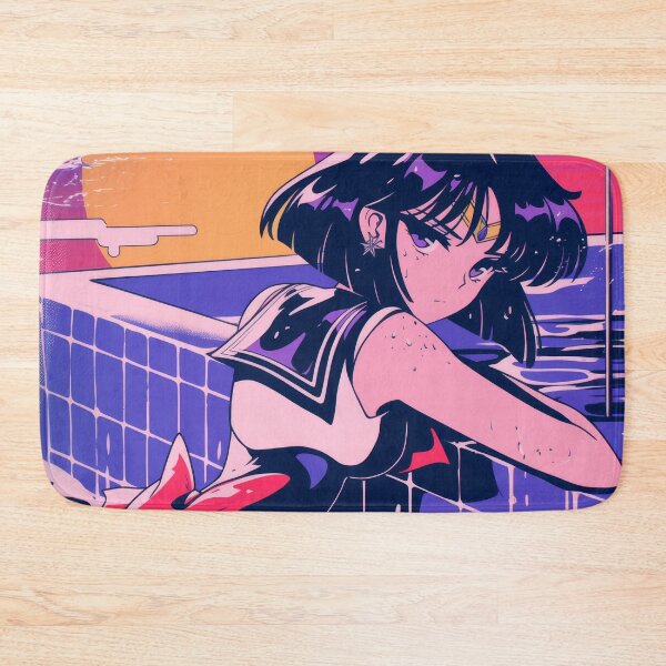 Item preview, Sailor Saturn Retro wave Pool day  designed and sold by AnimeArsenalPrints.