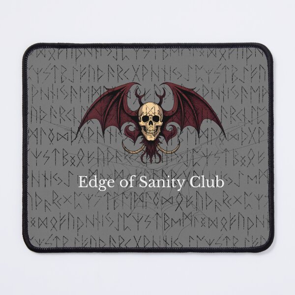 Item preview, Edge of Sanity Club – Gothic Funny Mental Health Logo designed and sold by EdgeOfSanityDesigns.