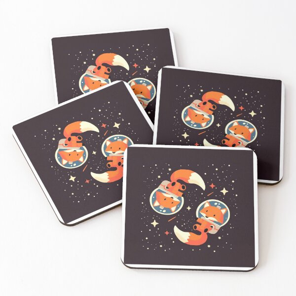 Item preview, Foxes floating in the expanse of space designed and sold by MendaciousMina.