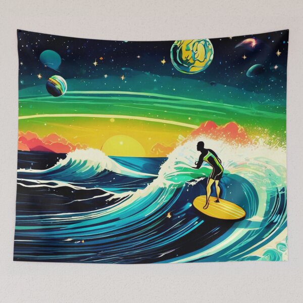 Item preview, Space Surfing on Galactic Waves designed and sold by Zofia Sosnecka.