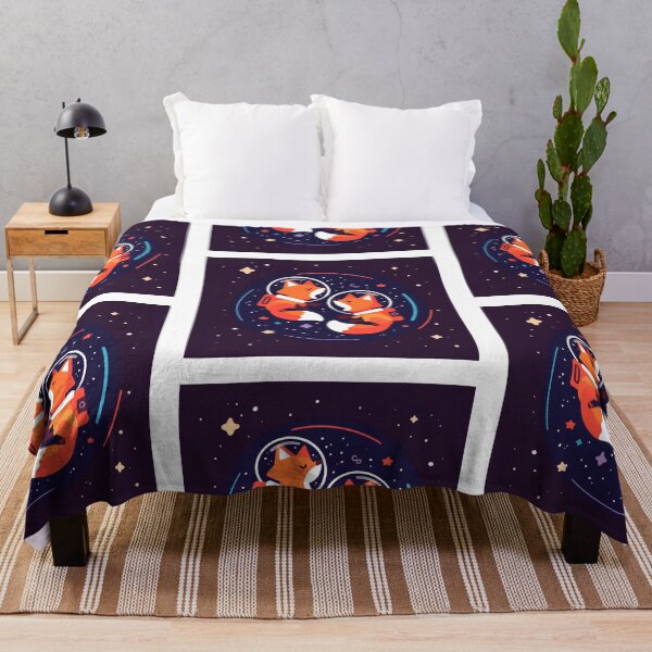 Item preview, Foxes floating in the expanse of space designed and sold by MendaciousMina.