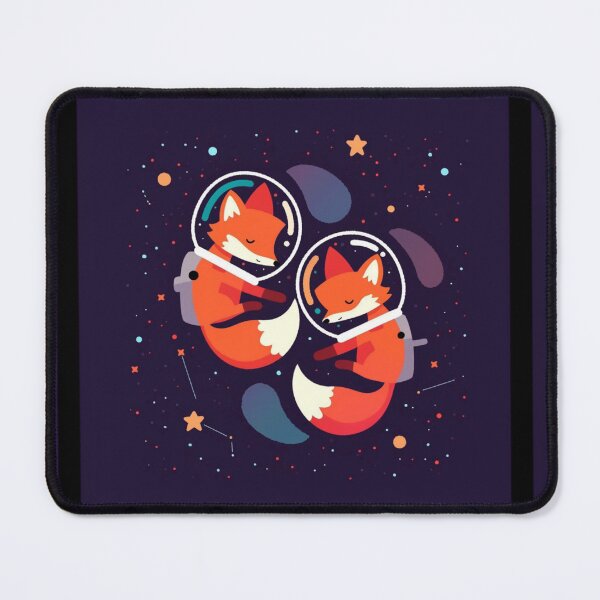 Item preview, Foxes floating in the expanse of space designed and sold by MendaciousMina.