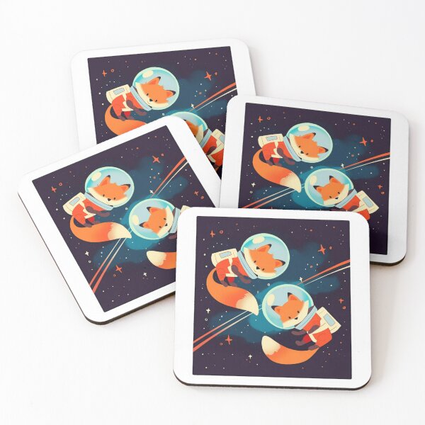 Item preview, Foxes floating in the expanse of space designed and sold by MendaciousMina.