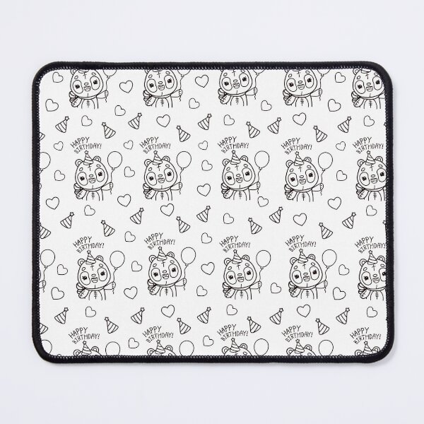 Item preview, Cute Kawaii Panda Birthday Pattern – Party Coloring Page Design designed and sold by IrinaCuteLab.