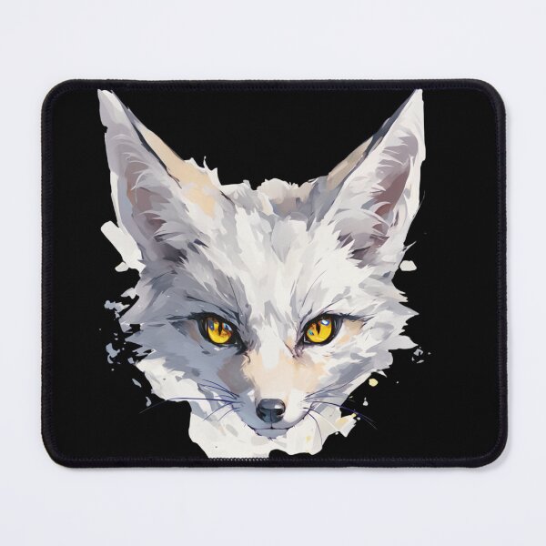 Item preview, White fox with golden eyes designed and sold by MendaciousMina.