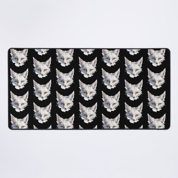 Item preview, White fox with golden eyes designed and sold by MendaciousMina.
