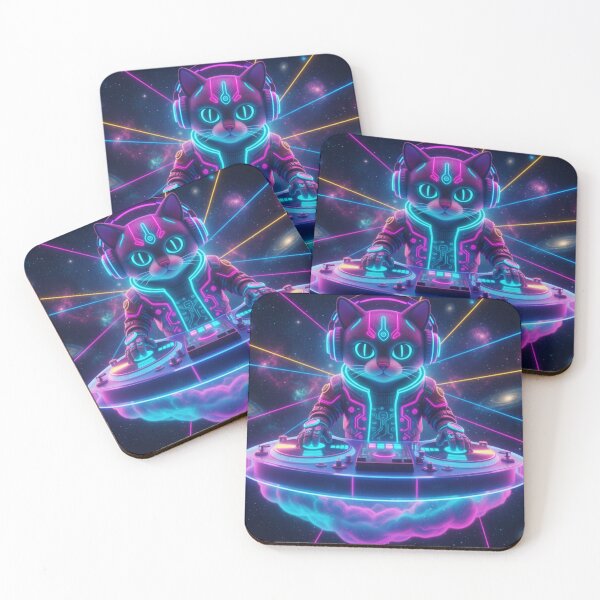 Item preview, Neon Meowtrix: Drop the Purrfect Beat designed and sold by AG Clothing Shop.