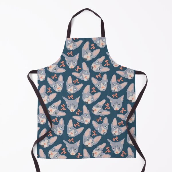 Item preview, Cute sphinx cat faces and bows - pattern designed and sold by Deepness2023.