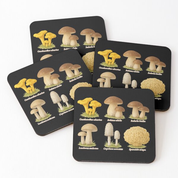 Item preview, Edible Mushrooms- Botanical Watercolor Illustration with Scientific Names designed and sold by RikeSch.