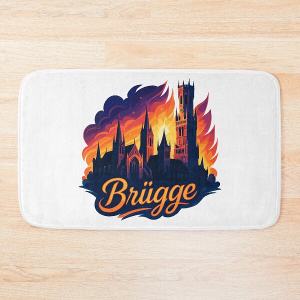 Item preview, Bruges city Belgium sunset evening mood gift designed and sold by Pineapple-Tree.