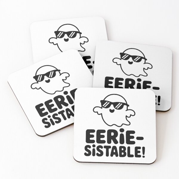Item preview, Eerie-Sistable! Cute Halloween Ghost Pun designed and sold by PMCreative.