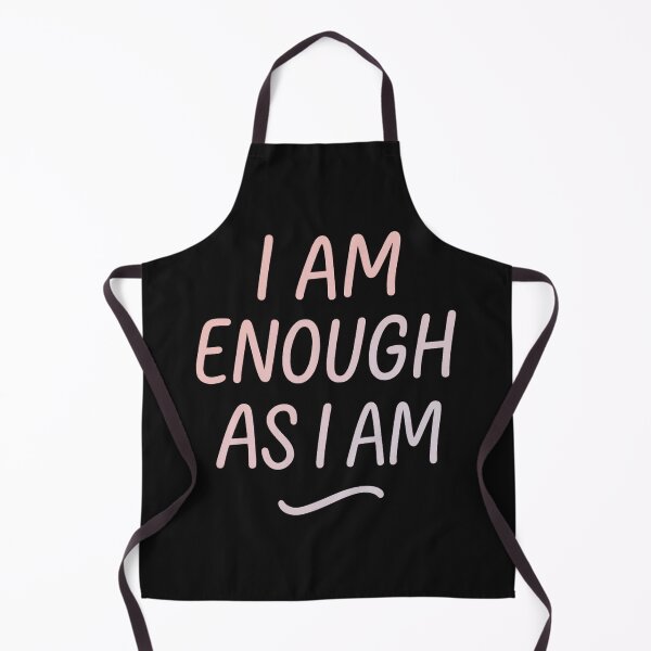 Item preview, I Am Enough As I Am Self Love Affirmation Typography Shirt, Mental Health Awareness Design, Positive Self Care Quote Tee designed and sold by GeniePixel.