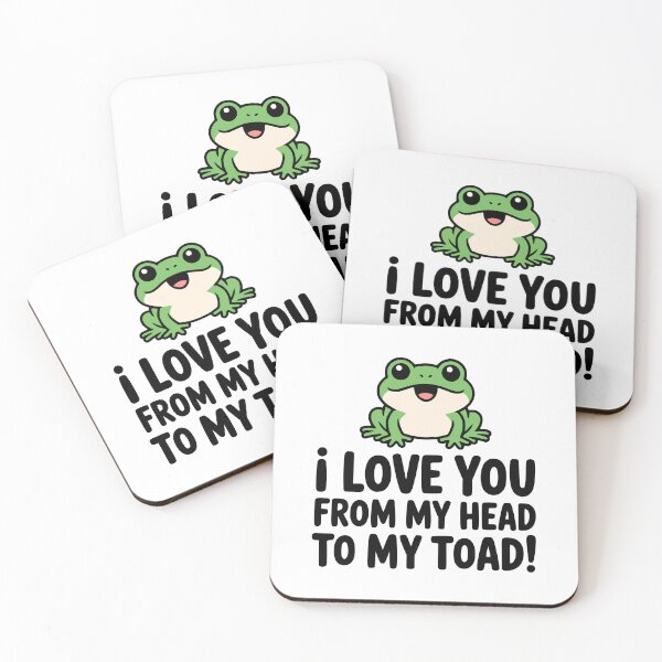 Item preview, I Love You From My Head To My Toad! Cute Toad Puns designed and sold by PMCreative.
