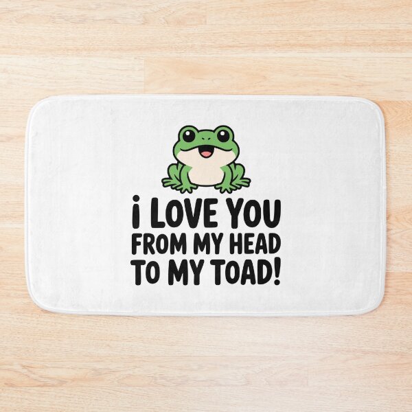 Item preview, I Love You From My Head To My Toad! Cute Toad Puns designed and sold by PMCreative.