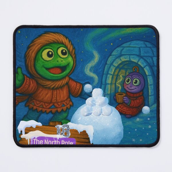 Item preview, Diptych (two-part painting): Arctic Inspirations – The North Pole designed and sold by DadimLovesPunky.