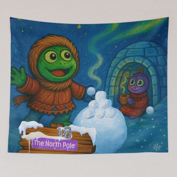 Item preview, Diptych (two-part painting): Arctic Inspirations – The North Pole designed and sold by DadimLovesPunky.
