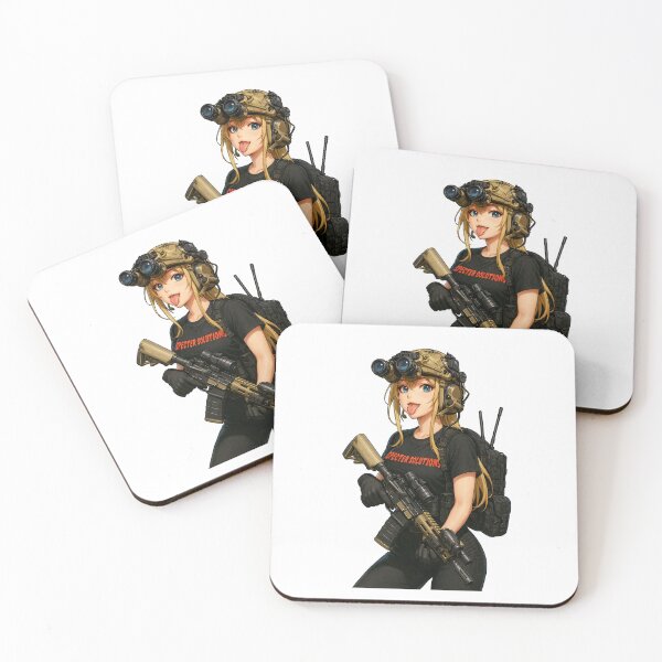 Item preview, Operator Waifu – Tactical Beauty on Duty designed and sold by RAWLIFEGRAPHIC.