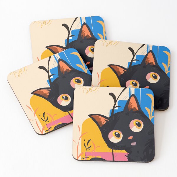 Item preview, Gato Preto Curioso na Cidade designed and sold by DkartesStudy01.