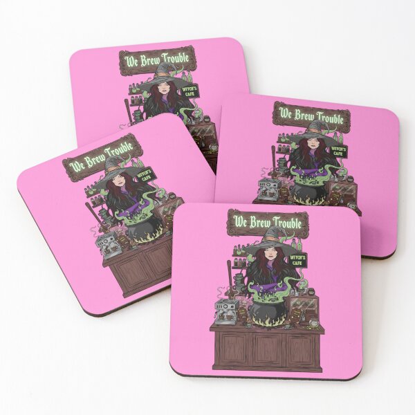 Item preview, We Brew Trouble – Witch’s Cafe designed and sold by SidTastic .
