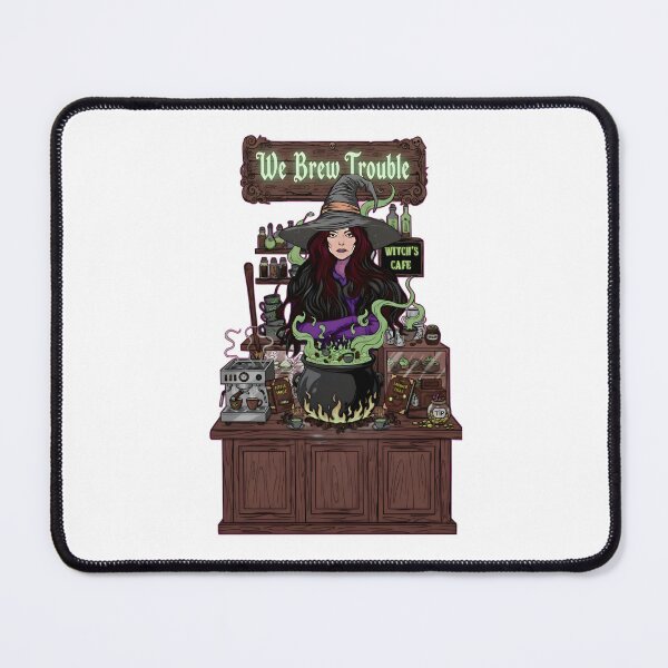 Item preview, We Brew Trouble – Witch’s Cafe designed and sold by SidTastic .