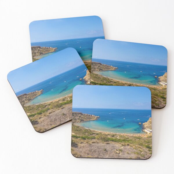 Item preview, Malta Ghajn Tuffieha Bay And Tower Mediterranean Sea designed and sold by eclecTEEq.