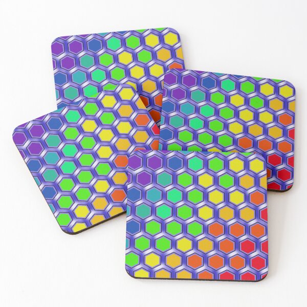 Item preview, rainbow honeycone designed and sold by Mandala Madness.