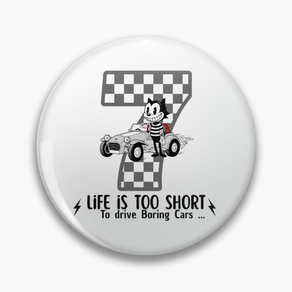 Item preview, LIFE IS TOO SHORT TO DRIVE BORING CARS / Retro Cats designed and sold by Fuel-Shirts.