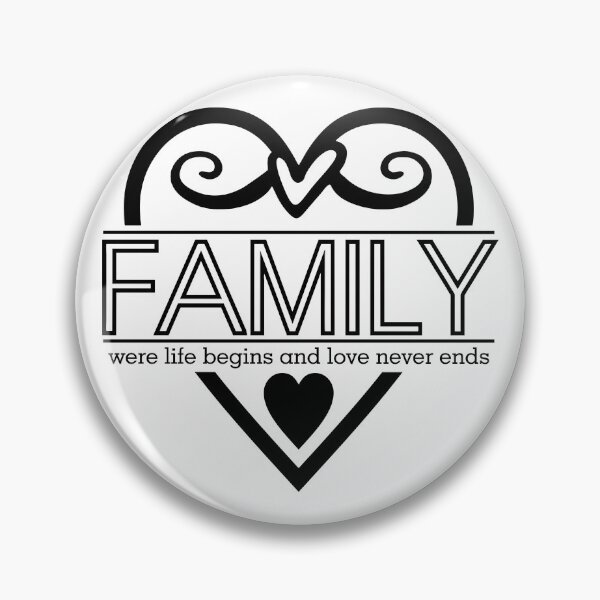 Item preview, “Family: Where Life Begins and Love Never Ends – Inspirational Quote Design” designed and sold by Building60media.
