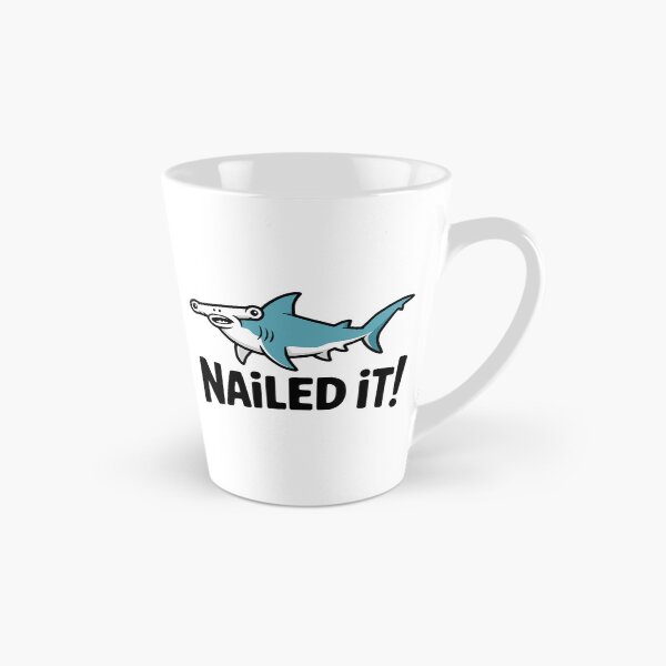Item preview, Nailed It! Cute Hammerhead Shark Pun designed and sold by PMCreative.