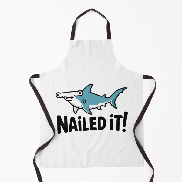 Item preview, Nailed It! Cute Hammerhead Shark Pun designed and sold by PMCreative.