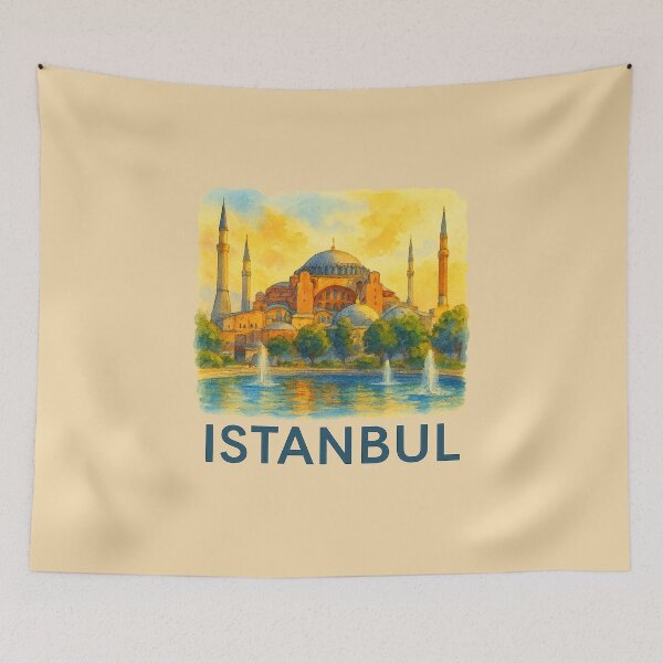 Item preview, Istanbul Hagia Sophia Watercolor Poster designed and sold by Bratak.