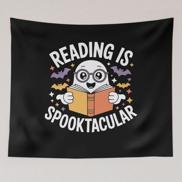 Item preview, Reading Is Spooktacular Funny Ghost Reading Book Halloween designed and sold by Mateusz Majcherek.