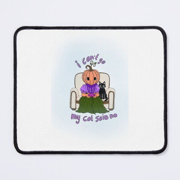 Item preview, Print Halloween pumpkingirl i cant go my cat said no designed and sold by JoToteTales.