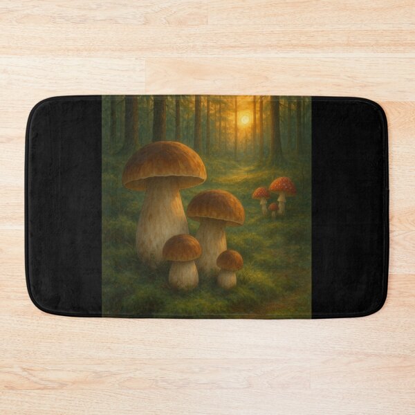 Item preview, Kopie von Edible Mushrooms- Botanical Watercolor Illustration with Scientific Names designed and sold by RikeSch.