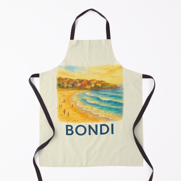 Item preview, Sydney Bondi Beach Watercolor Poster designed and sold by Bratak.