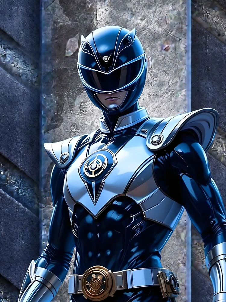 Thumbnail 3 of 3, Scarf, Power Rangers - Blue Ranger designed and sold by Asmat-Artist.