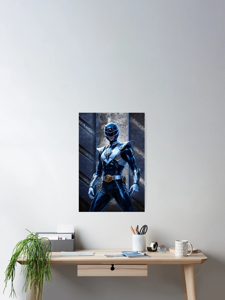 Thumbnail 2 of 3, Poster, Power Rangers - Blue Ranger designed and sold by Asmat-Artist.