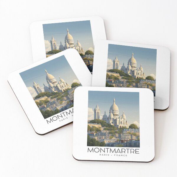 Item preview, A Vintage Travel Illustration of Montmartre - Paris - France designed and sold by GoodOldVintage.