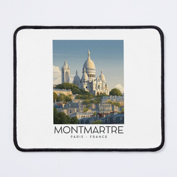 Item preview, A Vintage Travel Illustration of Montmartre - Paris - France designed and sold by GoodOldVintage.
