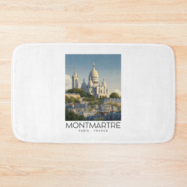 Item preview, A Vintage Travel Illustration of Montmartre - Paris - France designed and sold by GoodOldVintage.