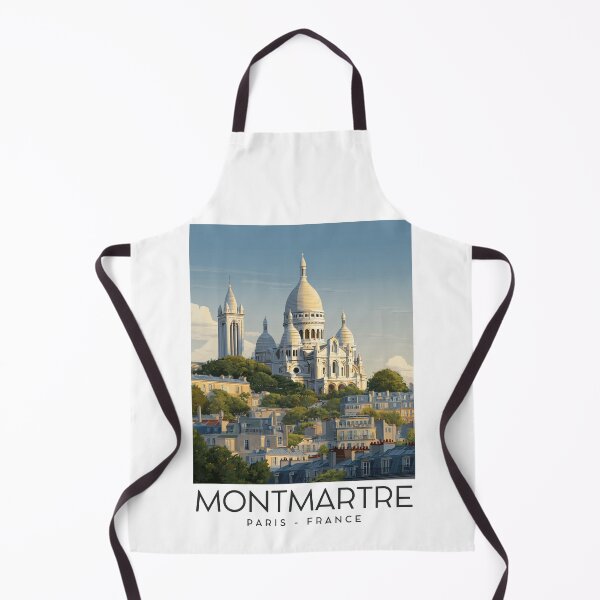 Item preview, A Vintage Travel Illustration of Montmartre - Paris - France designed and sold by GoodOldVintage.