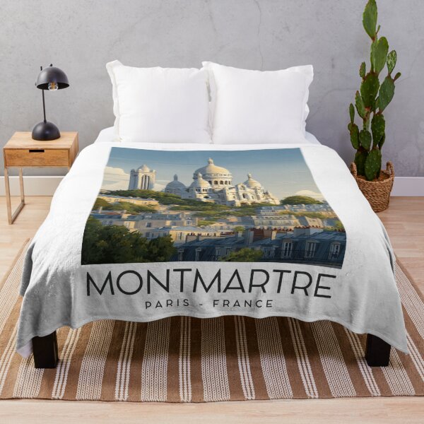 Item preview, A Vintage Travel Illustration of Montmartre - Paris - France designed and sold by GoodOldVintage.