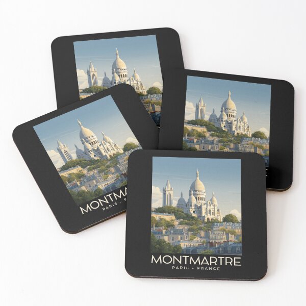 Item preview, A Vintage Travel Illustration of Montmartre - Paris - France designed and sold by GoodOldVintage.