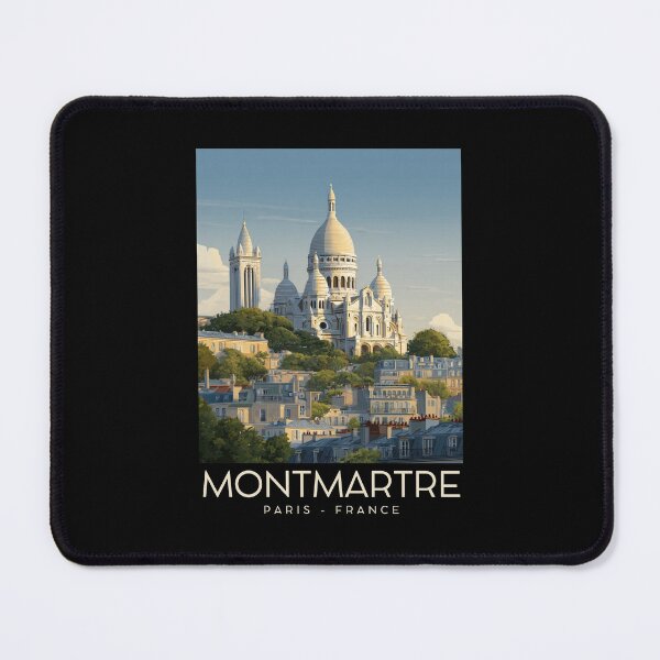 Item preview, A Vintage Travel Illustration of Montmartre - Paris - France designed and sold by GoodOldVintage.