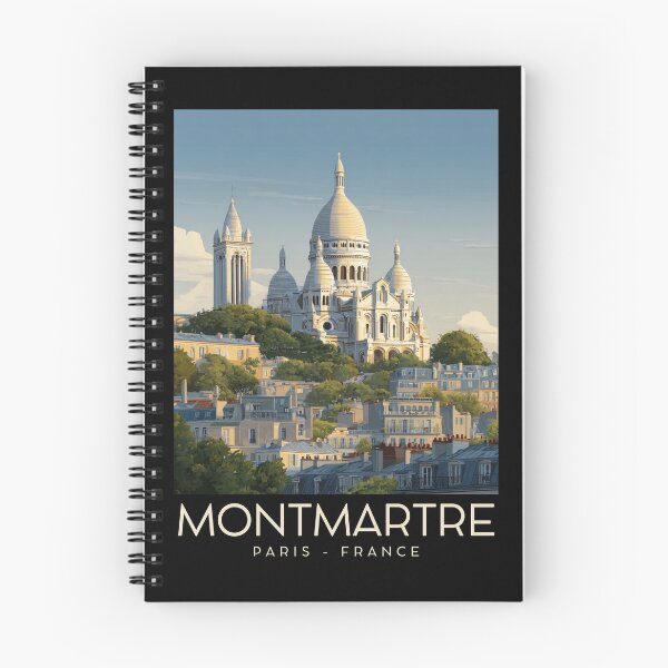 Item preview, A Vintage Travel Illustration of Montmartre - Paris - France designed and sold by GoodOldVintage.