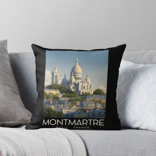Item preview, A Vintage Travel Illustration of Montmartre - Paris - France designed and sold by GoodOldVintage.