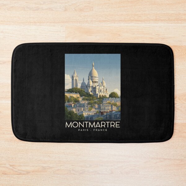 Item preview, A Vintage Travel Illustration of Montmartre - Paris - France designed and sold by GoodOldVintage.