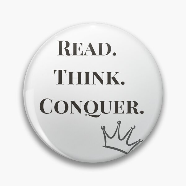 Item preview, Read, think, conquer - Minimalist Inspirational Quote designed and sold by Gabitart.