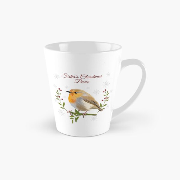 Item preview, Sister’s Christmas Brew – Festive Robin Mug by Fezzyboo designed and sold by Fezzyboo.