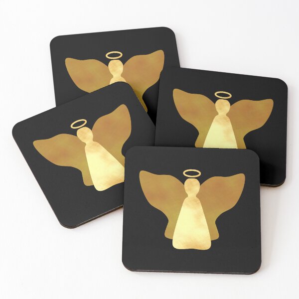 Item preview, Golden Angel on black - Calm, Sensory-Friendly designed and sold by CreaTwinkles.